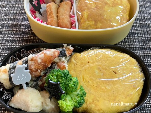 余ったミートソースをリメイク☆簡単オムライス弁当